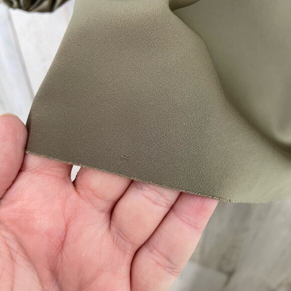 Jagger & Stone The Liv Dress Olive Green Satin Bustier Mini Boho Party Size 4 - Picture 5 of 15